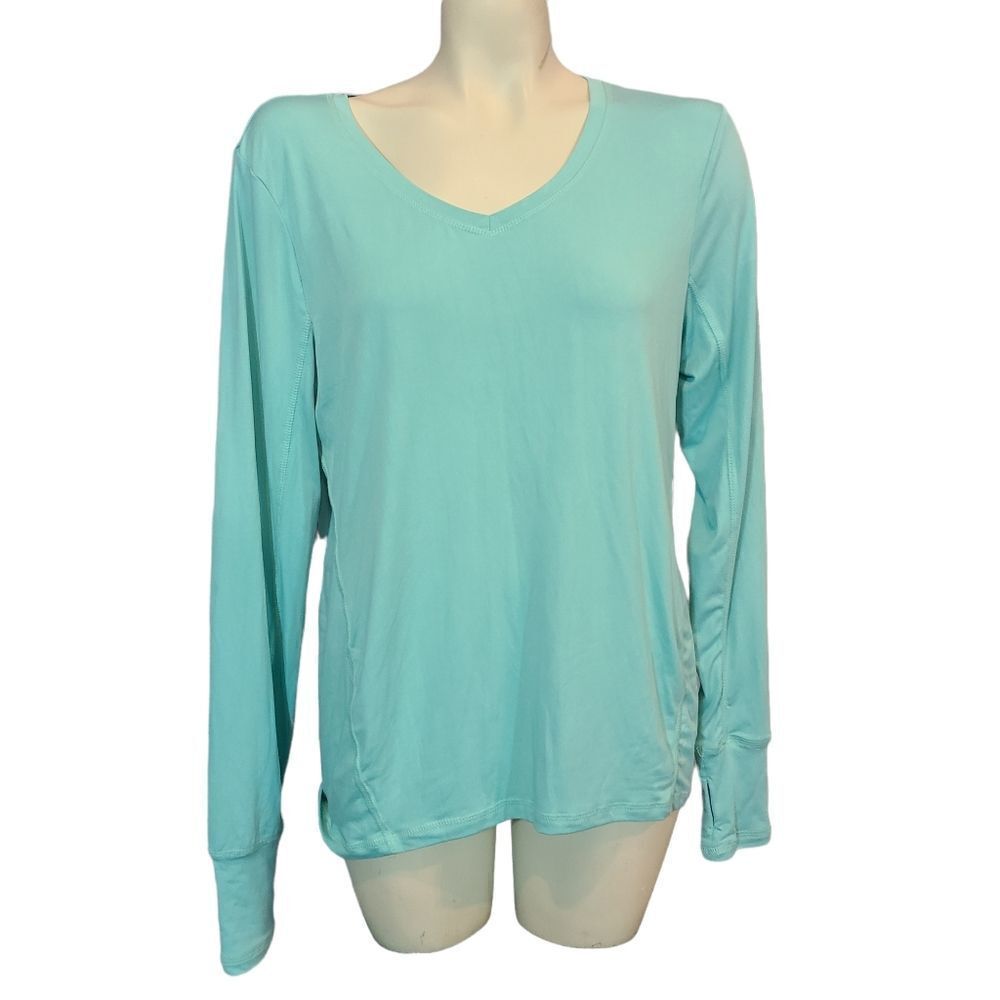 Jones New York Blue Long Sleeve Pullover Size Medium